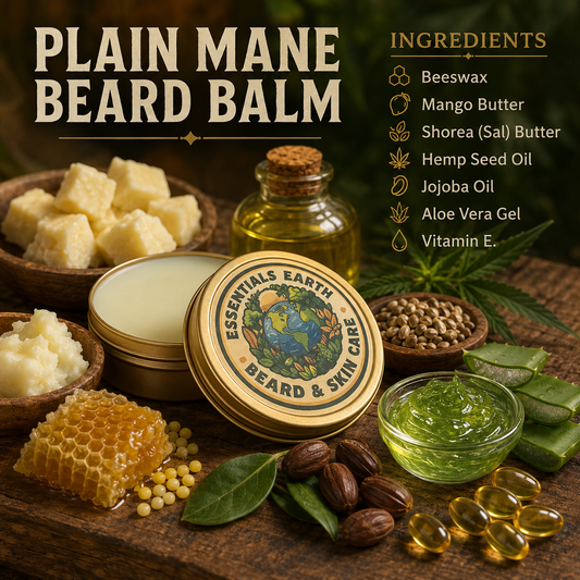 Plain Mane (No Scent Beard Balm) 1.75 Oz